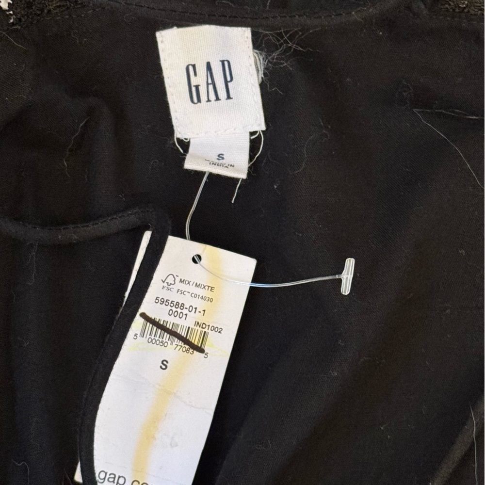 GAP Embroidered 100% Cotton Adjustable Strap Mini Dress NWT Women’s Size S - Picture 10 of 12